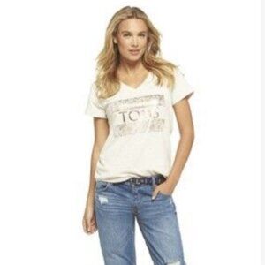 TOMS Graphic Metallic Tee XS